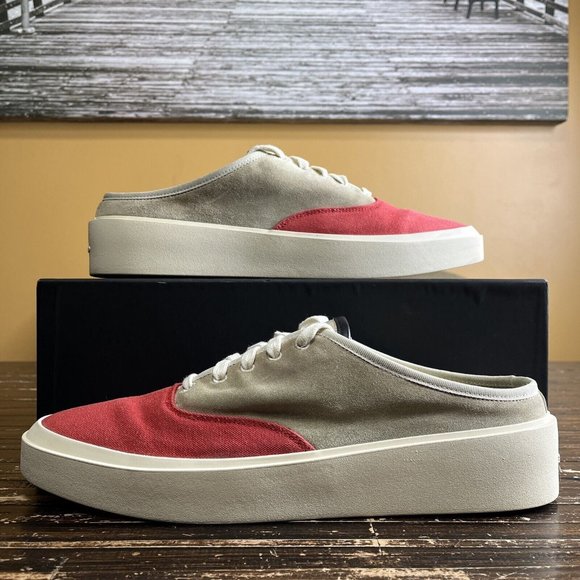 Fear Of God 101 Backless Sneaker Bone Red Men’s EU Size 46 / US 13 - Picture 1 of 8